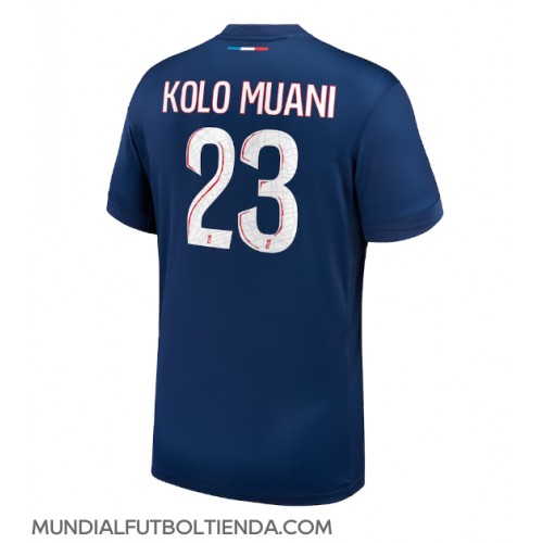 Camiseta Paris Saint-Germain Randal Kolo Muani #23 Primera Equipación Replica 2024-25 mangas cortas